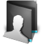Users Folder Black Icon 64x64 png